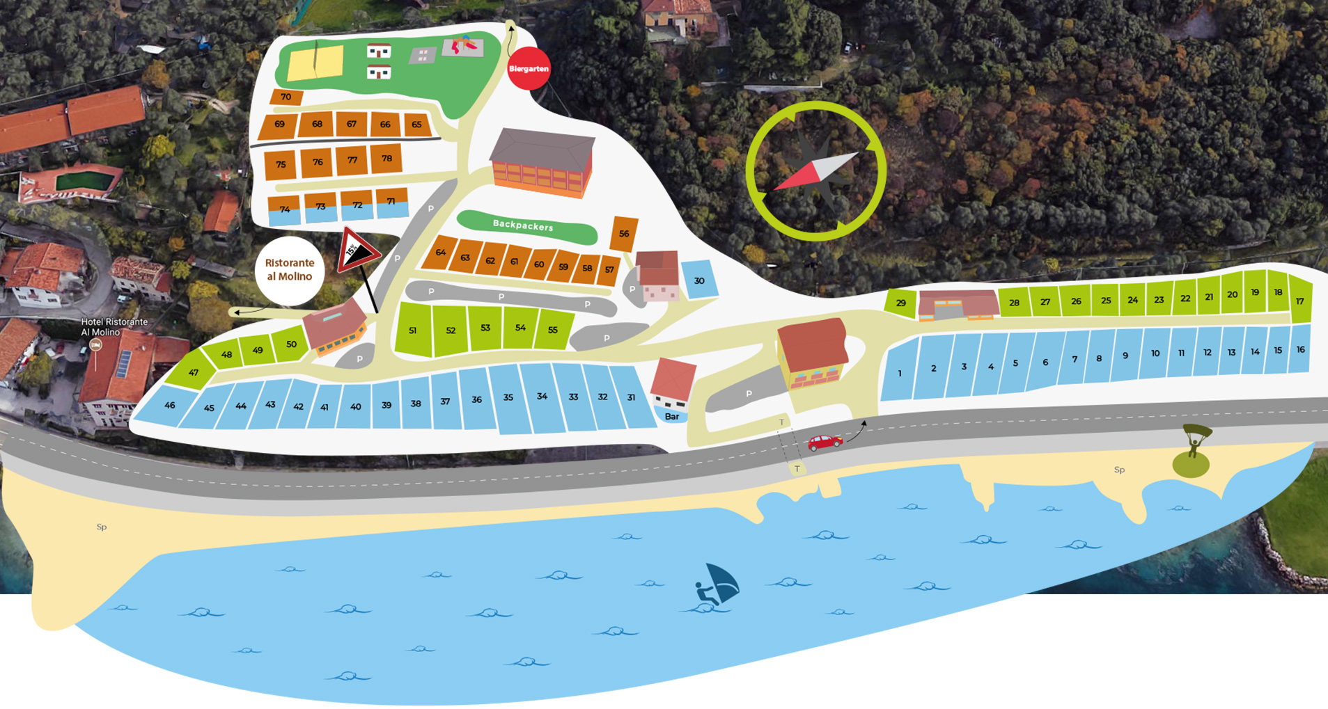 Tonini Campsite Map