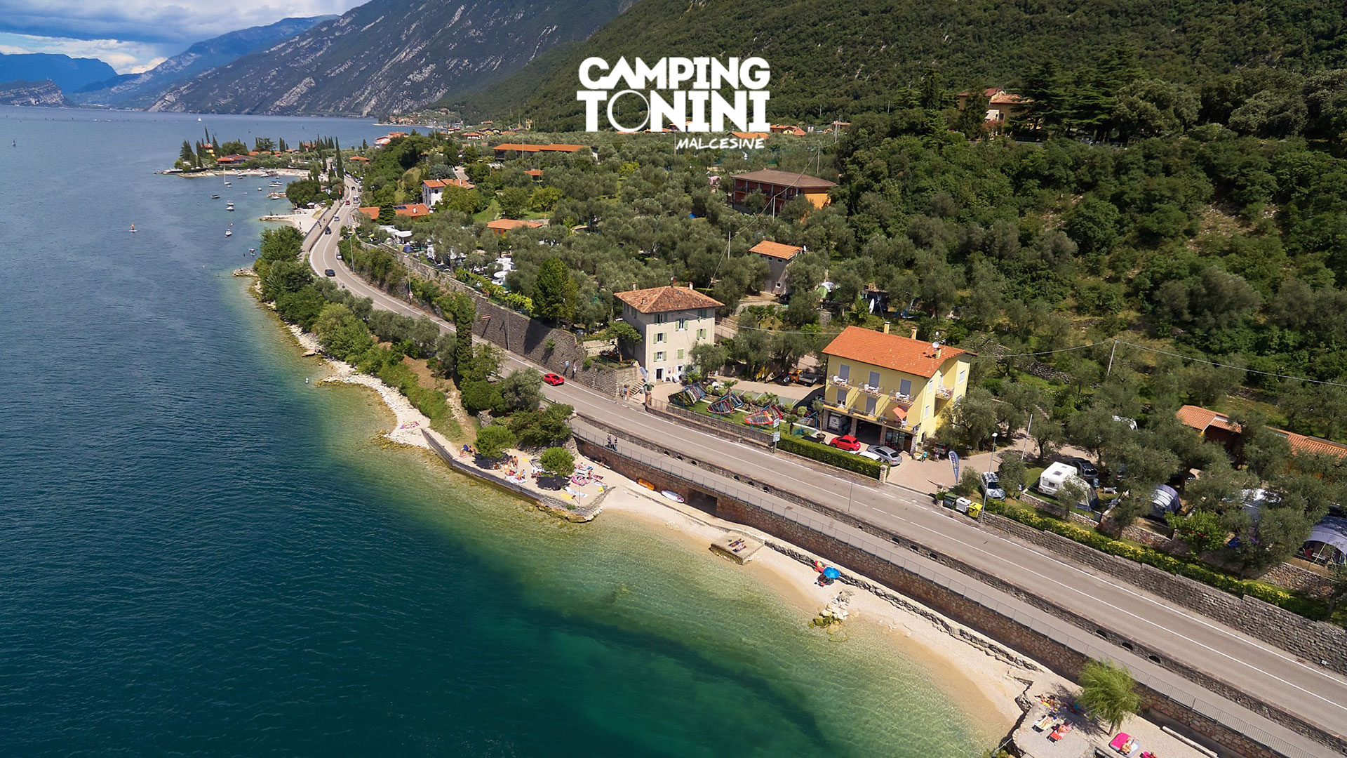 Camping Tonini in Malcesine, direkt am Seeufer - Camping am Gardasee,  zwischen Entspannung und Spa